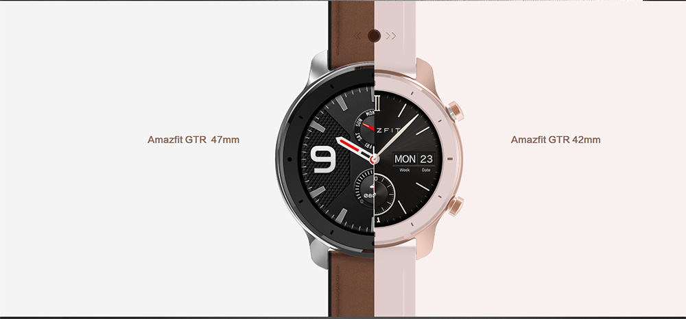  Amazfit GTR Smartwatch, 1.39'' AMOLDED Display 24/7 Heart Rate  Monitor, 24 Day Batter Life, 12 Sports Modes(47mm, GPS, Bluetooth),  Aluminum Alloy : Electronics