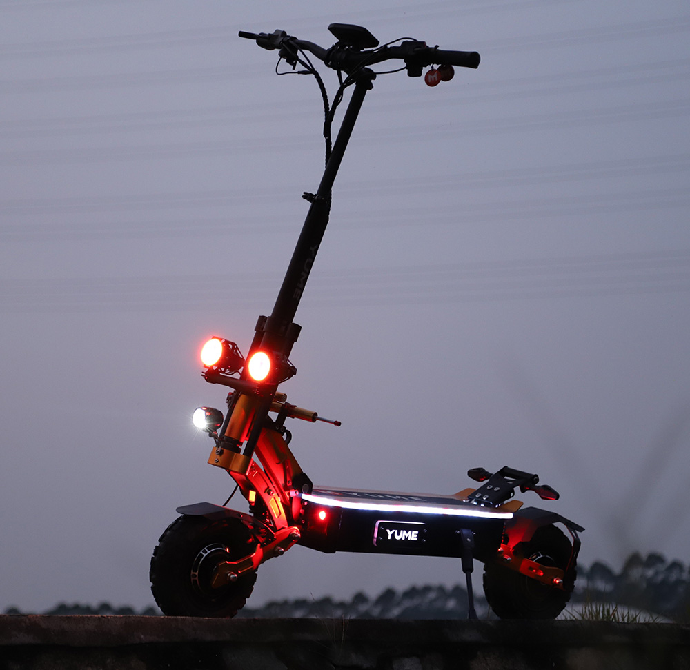 YUME X11 Electric Scooter 3000W*2 Motor 60V 27Ah Battery 11-inch Off-road Fat Tires 80km/h Max Speed 90km Max Range EBS