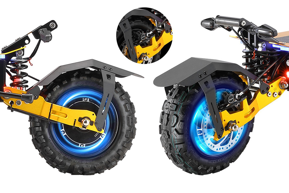 YUME X11 Electric Scooter 3000W*2 Motor 60V 27Ah Battery 11-inch Off-road Fat Tires 80km/h Max Speed 90km Max Range EBS