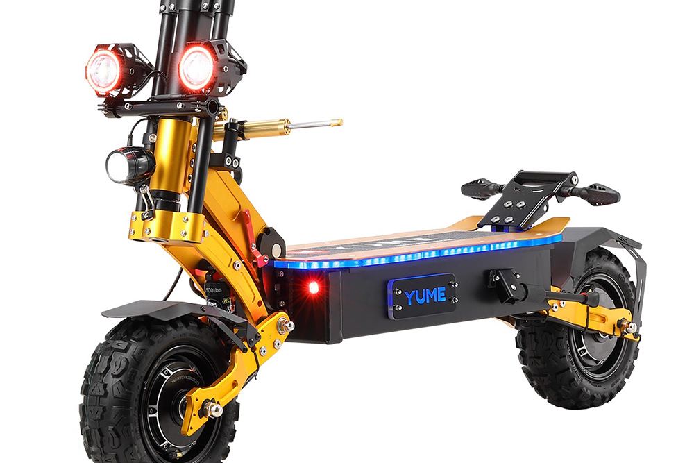 YUME X11 Electric Scooter 3000W*2 Motor 60V 27Ah Battery 11-inch Off-road Fat Tires 80km/h Max Speed 90km Max Range EBS