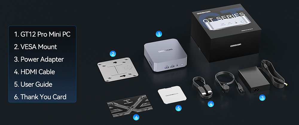 GEEKOM GT12 Pro Mini PC, Intel Core i9-12900H 14 Core Max 5.0GHz
