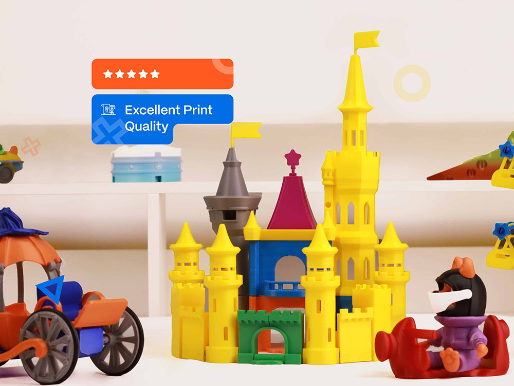 AOSEED X-MAKER 3D Printer for Kids and Beginner  Leveling-Free Bed  Wi-Fi Printing  Ultra Silent  App Control  PLA/ABS Filament