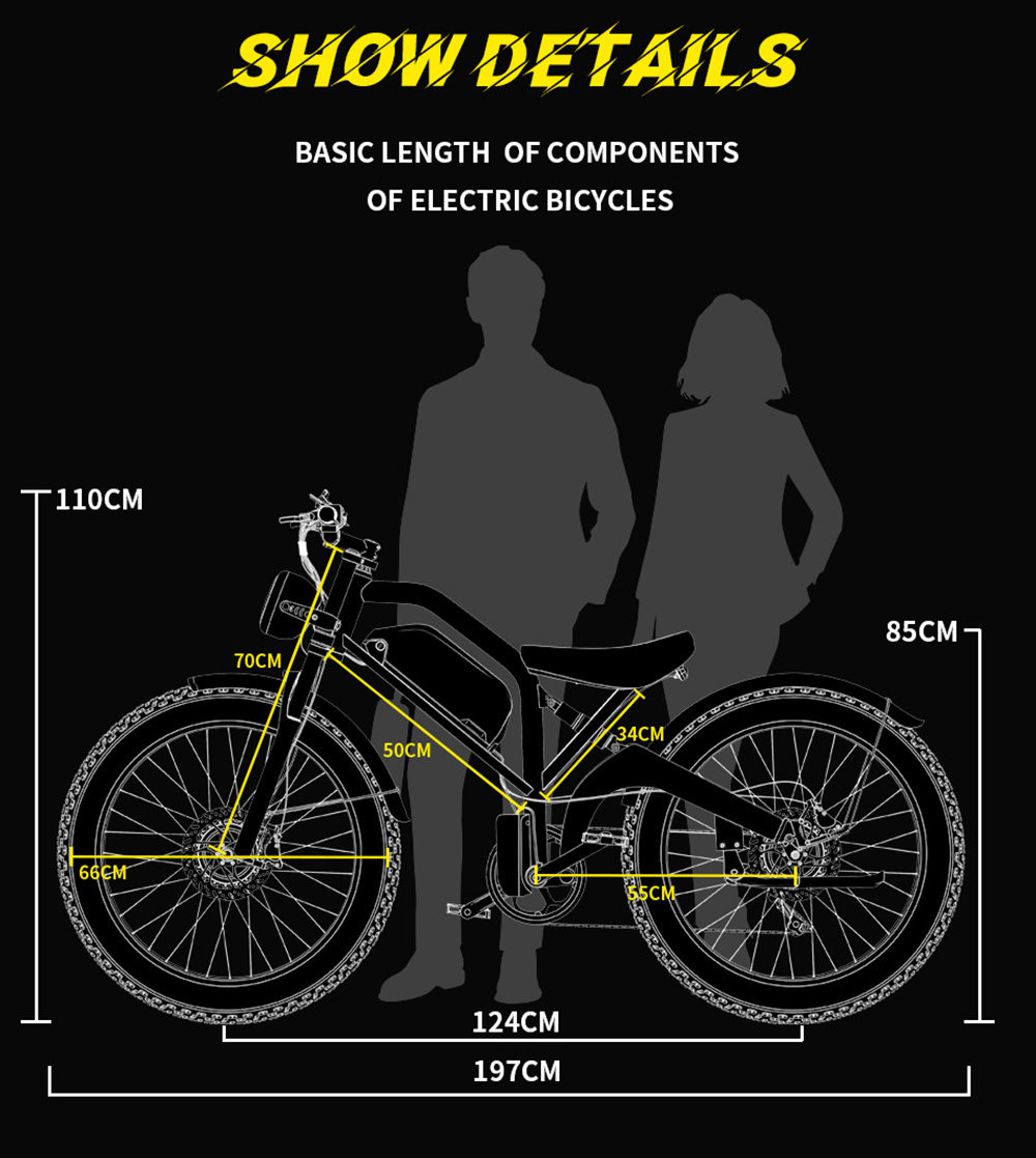 DUOTTS N26 Electric Bike 750W*2 Motors 55km/h Max Speed 26*4 0' Inflatable Tires 48V 20Ah Samsung Battery 120-150km Range