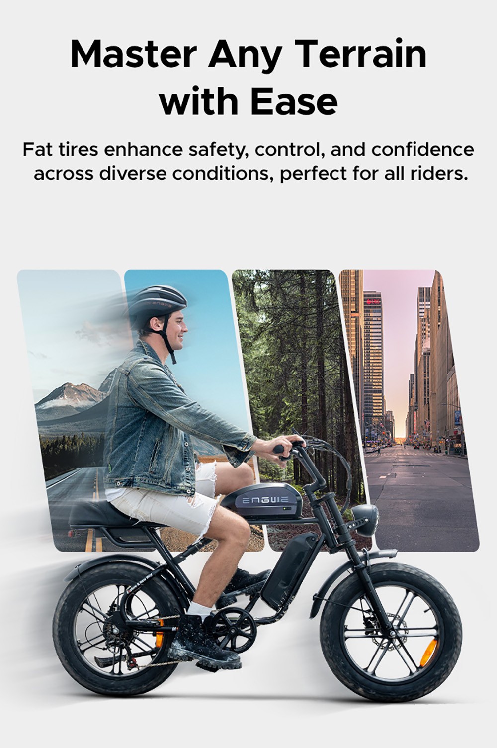 ENGWE M1 Electric Bike  250W Motor  48V 15 6Ah 13Ah Battery  20*4 0 inch Fat Tire  25 km/h Max Speed  170km Range  Hydraulic Di