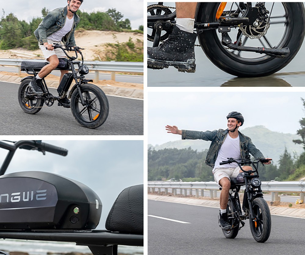 ENGWE M1 Electric Bike 250W Motor 48V 15 6Ah 13Ah Battery 20*4 0 inch Fat Tire 25 km/h Max Speed 170km Range Hydraulic Di