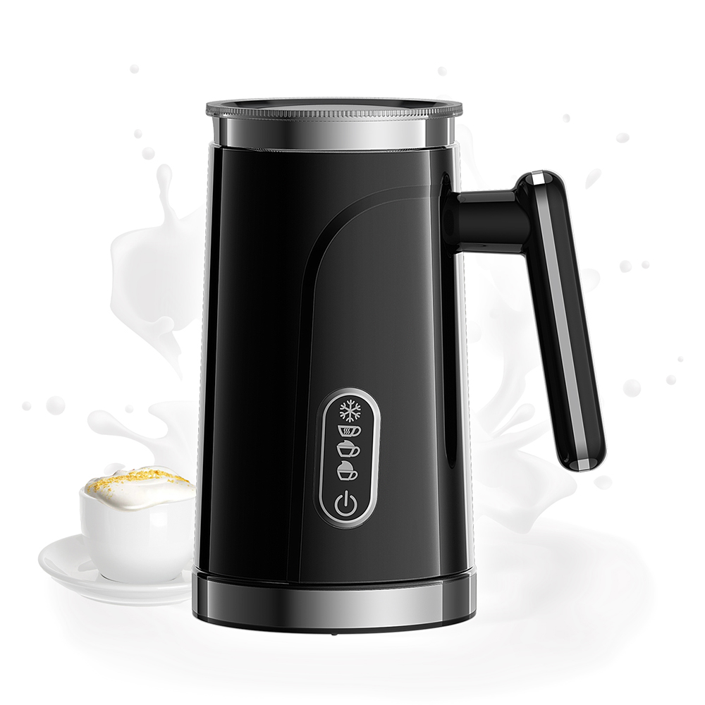 BioloMix BMF101 4 in 1 Electric Milk Frother and Warmer Automatic Hot and Cold for Latte Foam Maker Hot Chocolates Cappuc