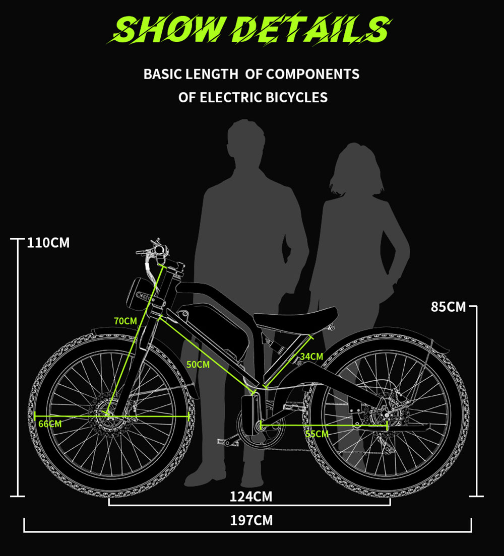 DUOTTS N26 Electric Bike  750W*2 Motors  55km/h Max Speed  26*4 0' Inflatable Tires  48V 20Ah Samsung Battery  120-150km Range