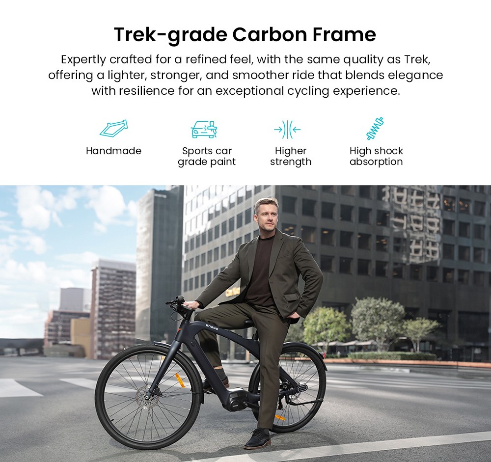 ENGWE MapFour N1 Pro Electric Bike 250W Motor 36V 10Ah Battery 700*42C Spoke Tires 25km/h Max Speed 100km Range Front