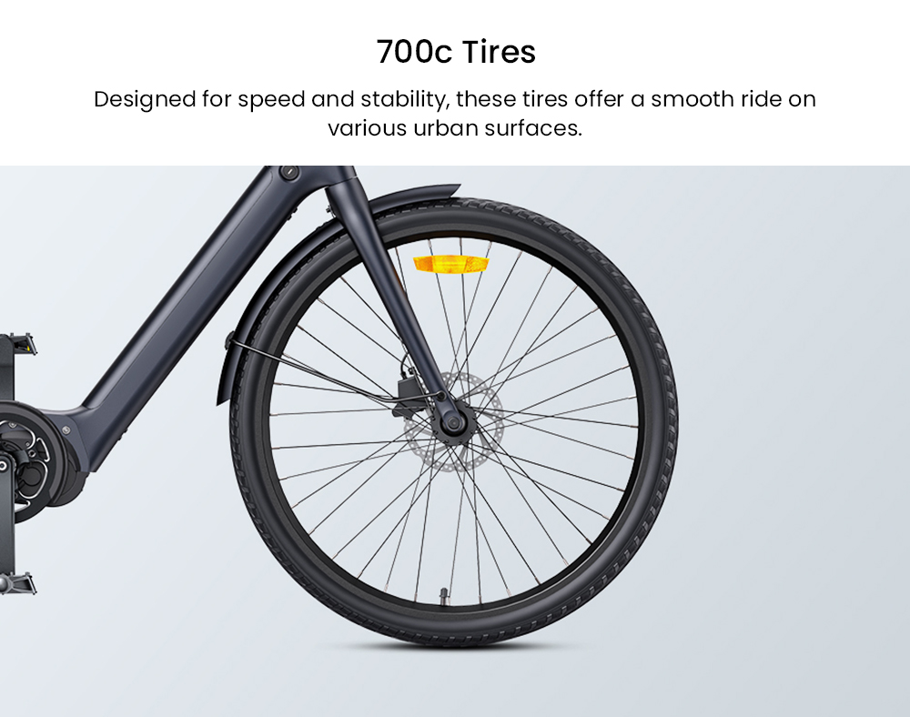 ENGWE MapFour N1 Pro Electric Bike 250W Motor 36V 10Ah Battery 700*42C Spoke Tires 25km/h Max Speed 100km Range Front