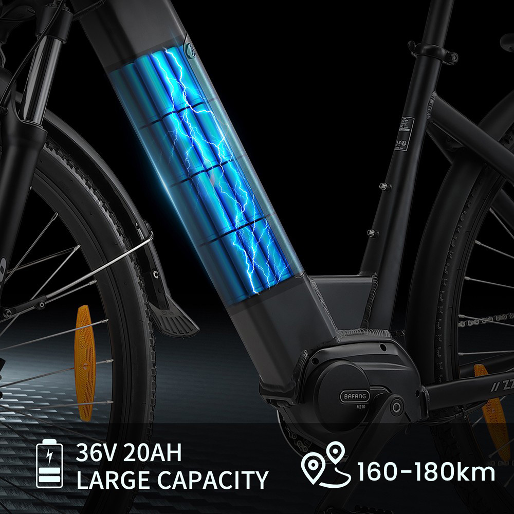 TTGO C7 ZZ-28ST Electric Bike 250W Motor 36V 20Ah Battery 700C*45C Tire 25km/h Max Speed 160-180km Range Hydraulic Disc