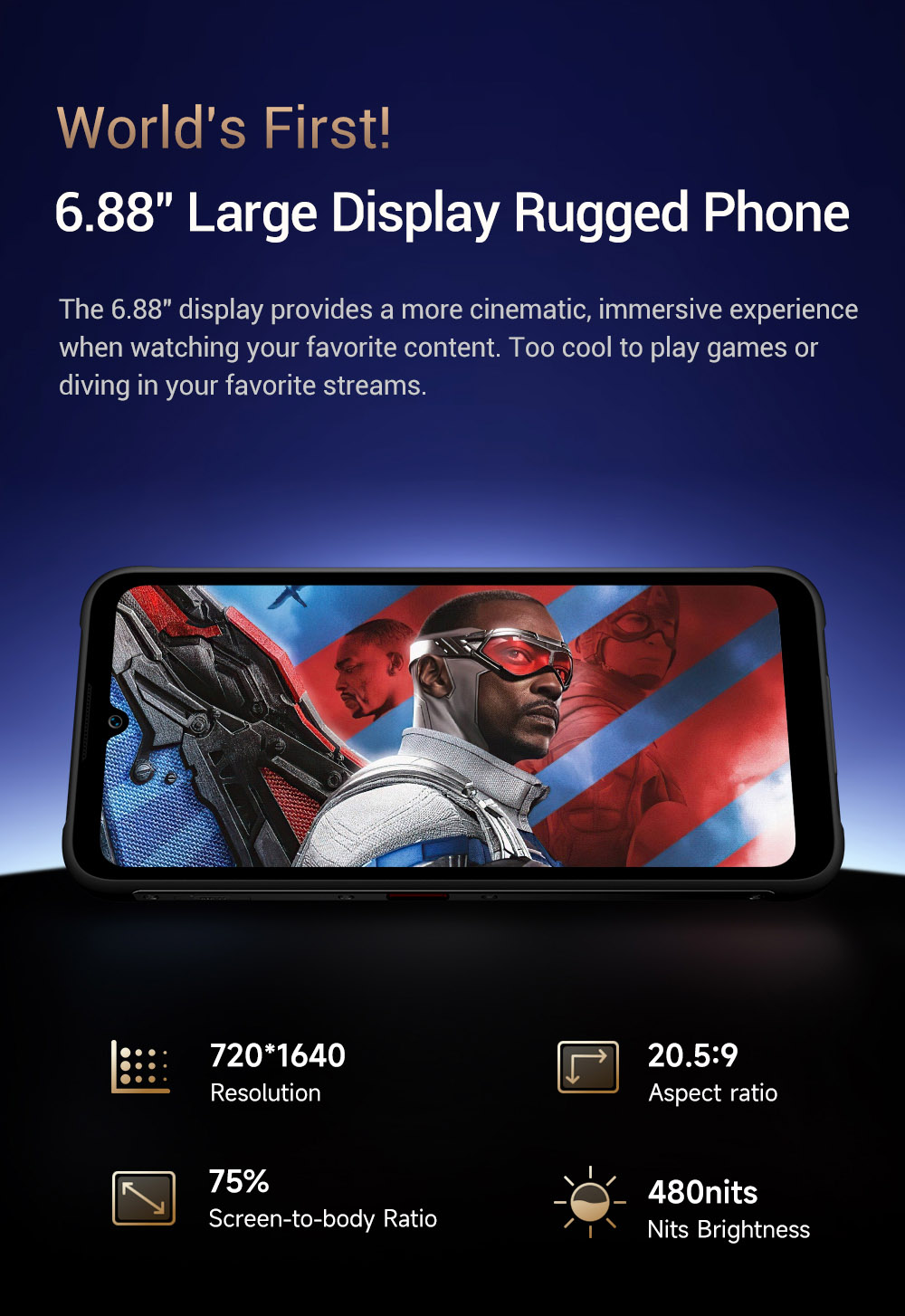 FOSSiBOT F112 Pro 5G Rugged Phone 50MP 5MP Rear Camera 7150mAh Battery 6 88inch HD Screen 8GB RAM 256GB ROM Android 14 I