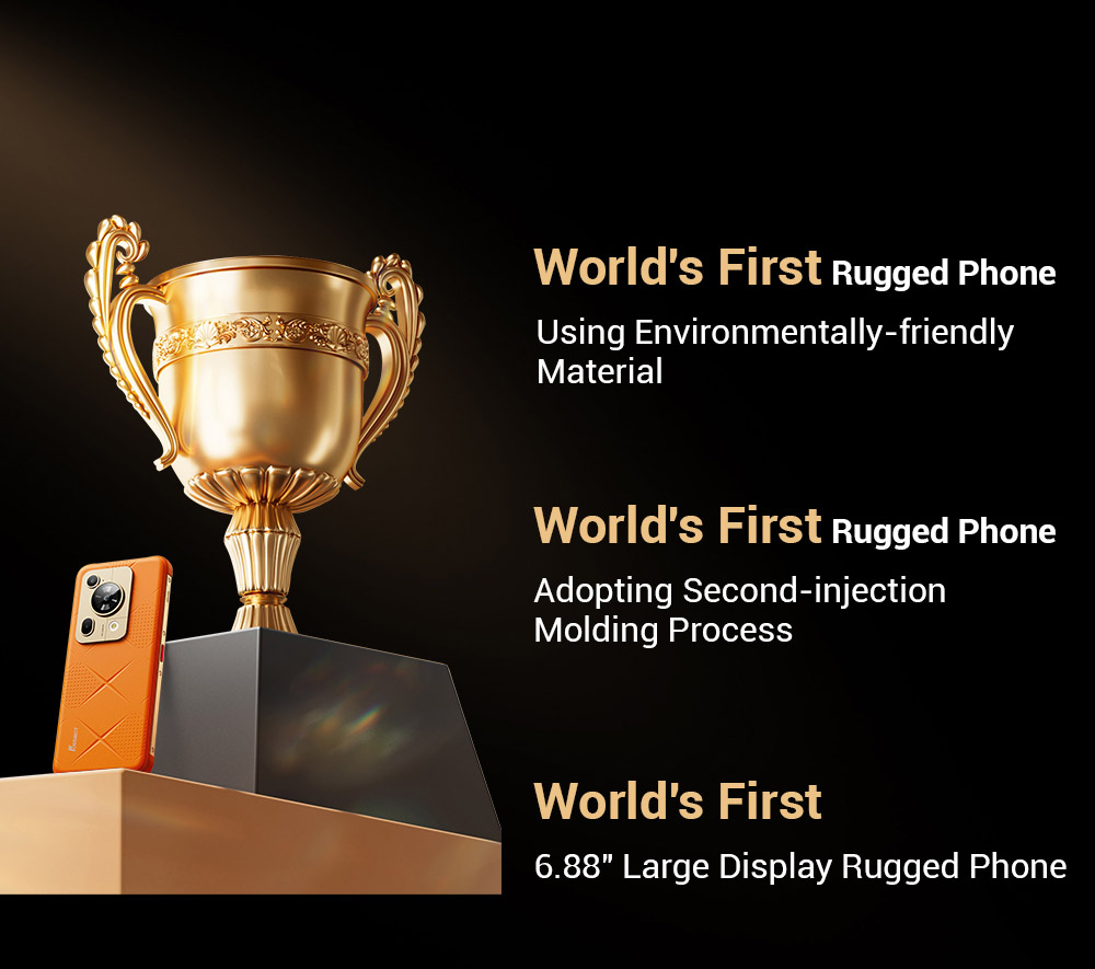 FOSSiBOT F112 Pro 5G Rugged Phone 50MP 5MP Rear Camera 7150mAh Battery 6 88inch HD Screen 8GB RAM 256GB ROM Android 14 I
