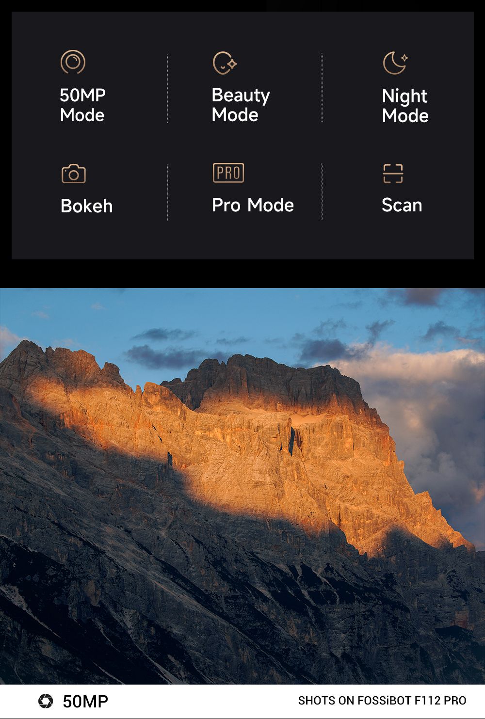 FOSSiBOT F112 Pro 5G Rugged Phone 50MP 5MP Rear Camera 7150mAh Battery 6 88-inch HD Screen 8GB RAM 256GB ROM Android 14