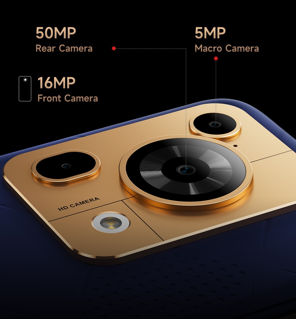 FOSSiBOT F112 Pro 5G Rugged Phone 50MP 5MP Rear Camera 7150mAh Battery 6 88-inch HD Screen 8GB RAM 256GB ROM Android 14