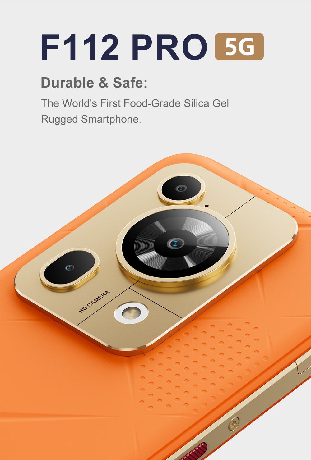 FOSSiBOT F112 Pro 5G Rugged Phone 50MP 5MP Rear Camera 7150mAh Battery 6 88-inch HD Screen 8GB RAM 256GB ROM Android 14