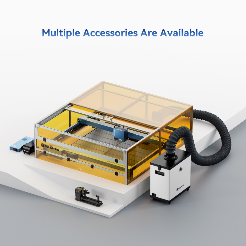SCULPFUN S70 MAX 70W Laser Engraver  36 000mm/min Fast Speed  0 15×0 12mm Laser Spot  830*800mm