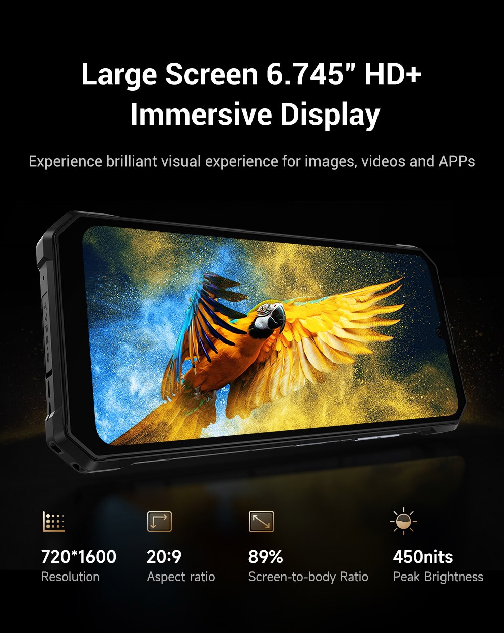 FOSSiBOT F109S Rugged Smartphone Android 15 6 256GB 10600mAh Battery 50MP Camera NFC - EU Plug