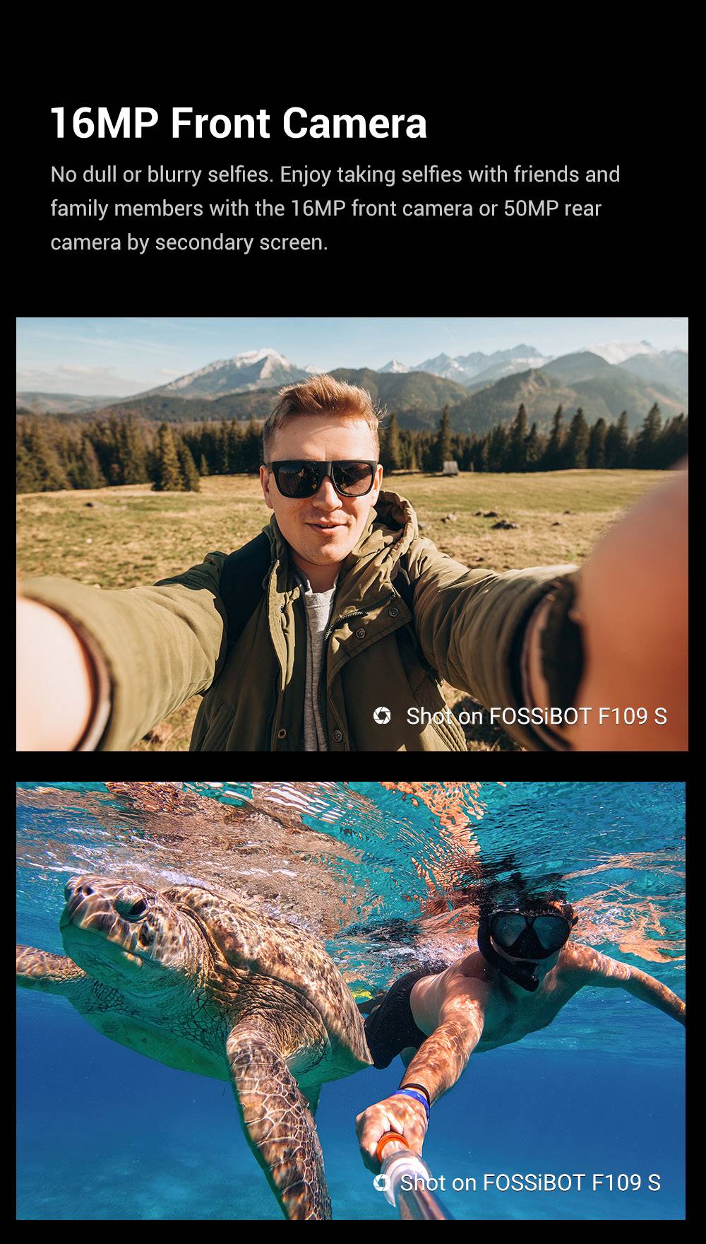 FOSSiBOT F109S Rugged Smartphone Android 15 6 256GB 10600mAh Battery 50MP Camera NFC - EU Plug