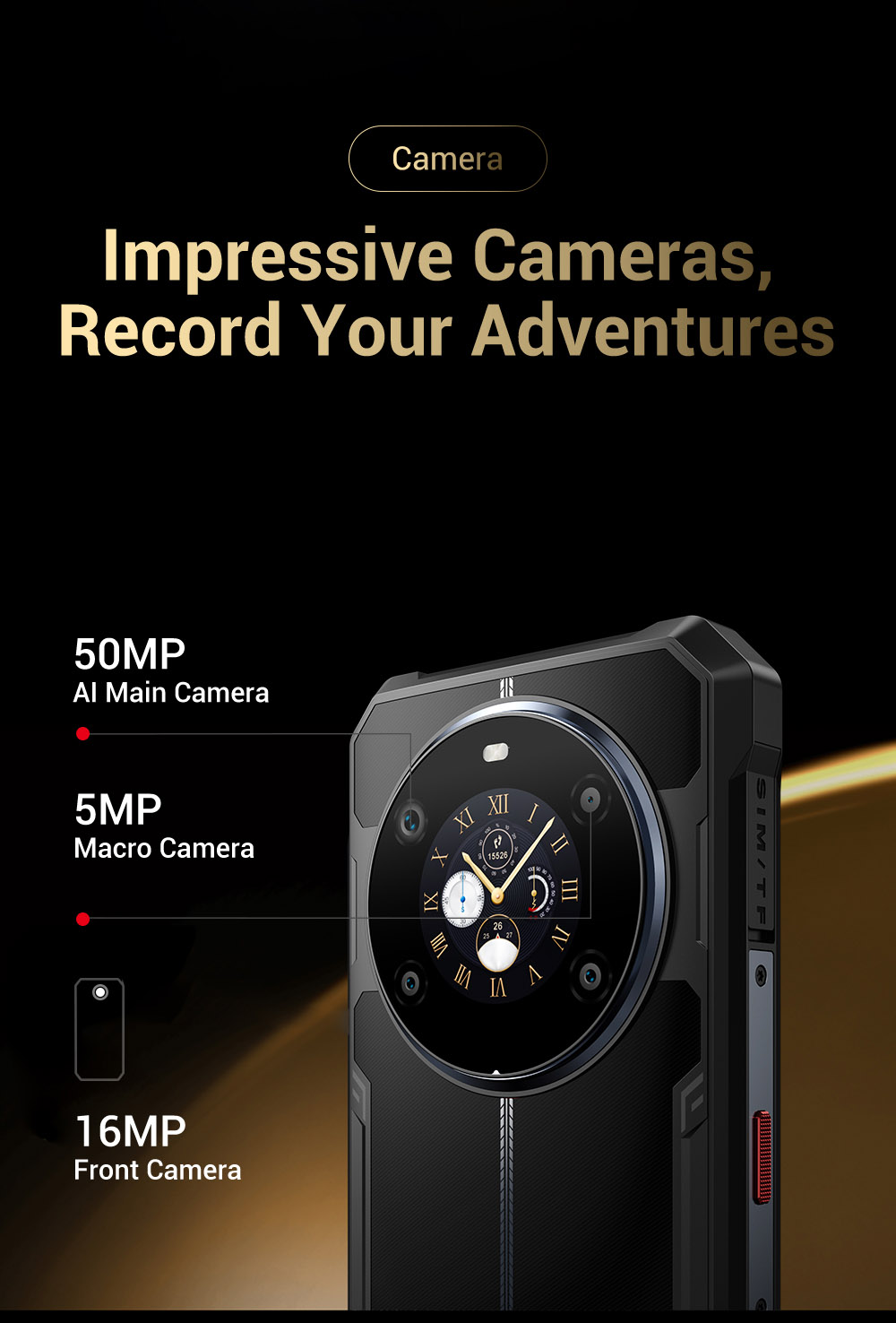 FOSSiBOT F109S Rugged Smartphone Android 15 6 256GB 10600mAh Battery 50MP Camera NFC - EU Plug