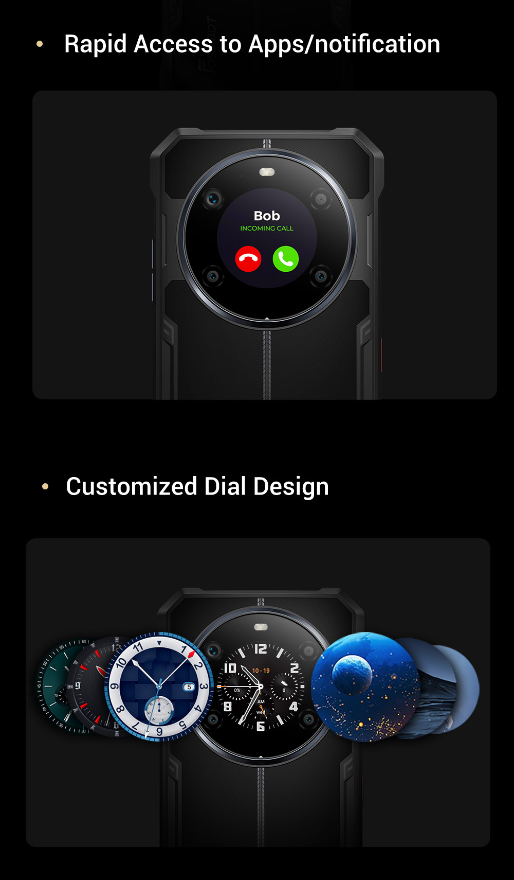 FOSSiBOT F109S Rugged Smartphone Android 15 6 256GB 10600mAh Battery 50MP Camera NFC - EU Plug