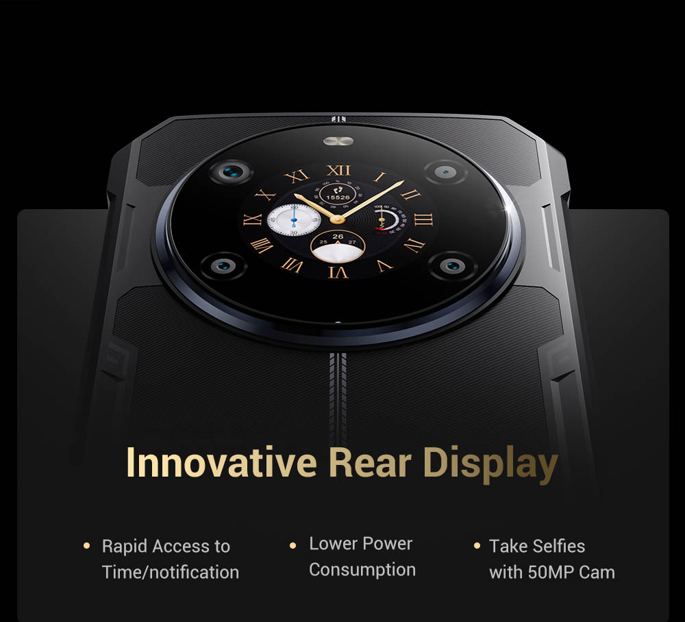 FOSSiBOT F109S Rugged Smartphone Android 15 6 256GB 10600mAh Battery 50MP Camera NFC - EU Plug
