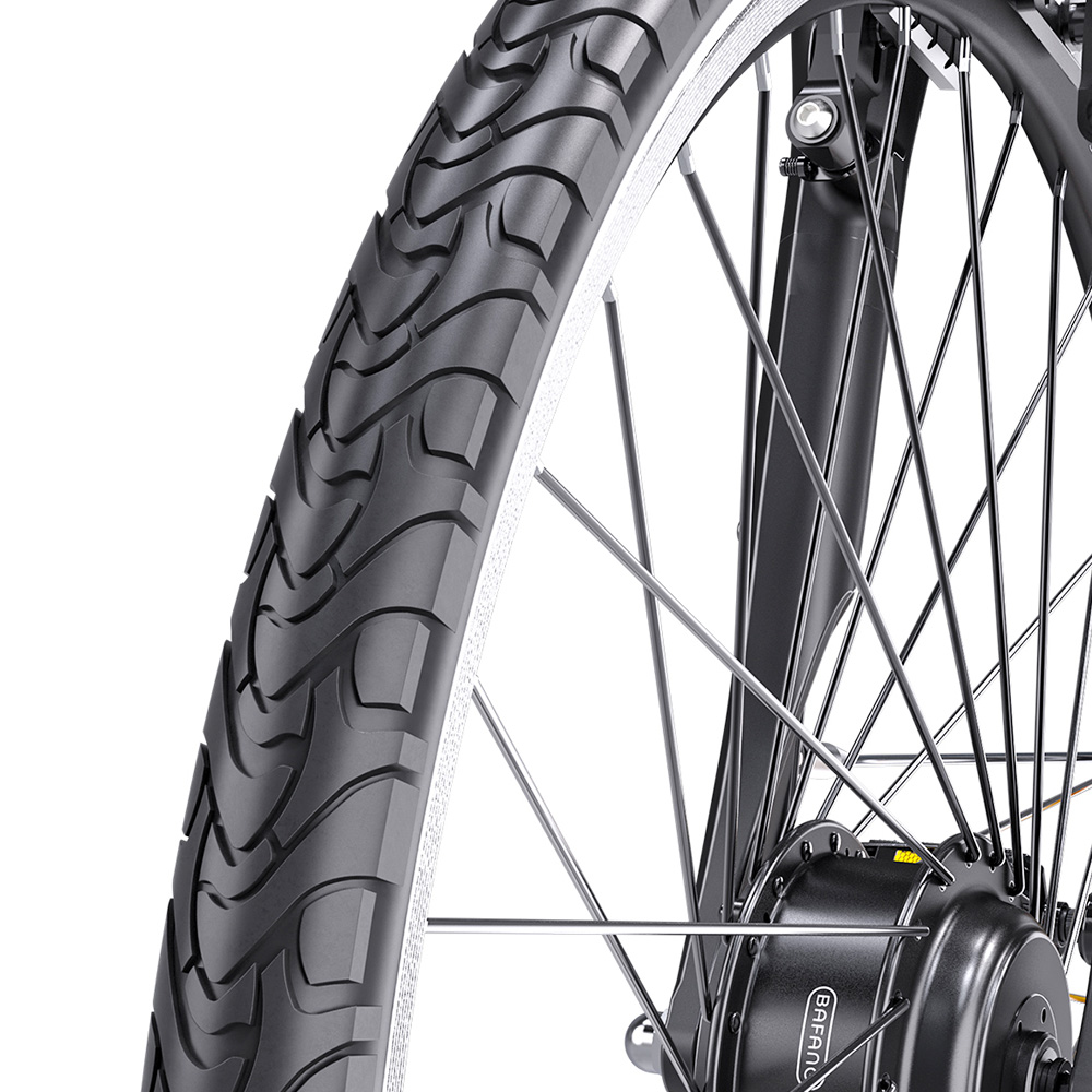 CITY 1 3-18 Electric Bike 250W Motor 37V 14Ah Battery 700*40C Tires 25km/h Max Speed 45km Range Front