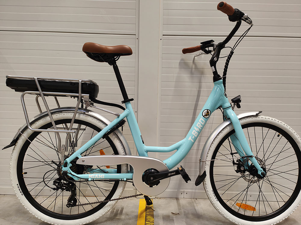 Miami-26 Electric Bike 250W Motor 36V 14 4Ah Battery 26*1 95 inch Tires 25km/h Max Speed 45km Range Front
