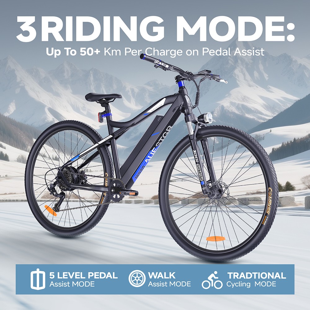M920 Electric Bike 250W Motor 36V 13Ah Battery 27 5 inch Tires 25km/h Max Speed 60km Range Front
