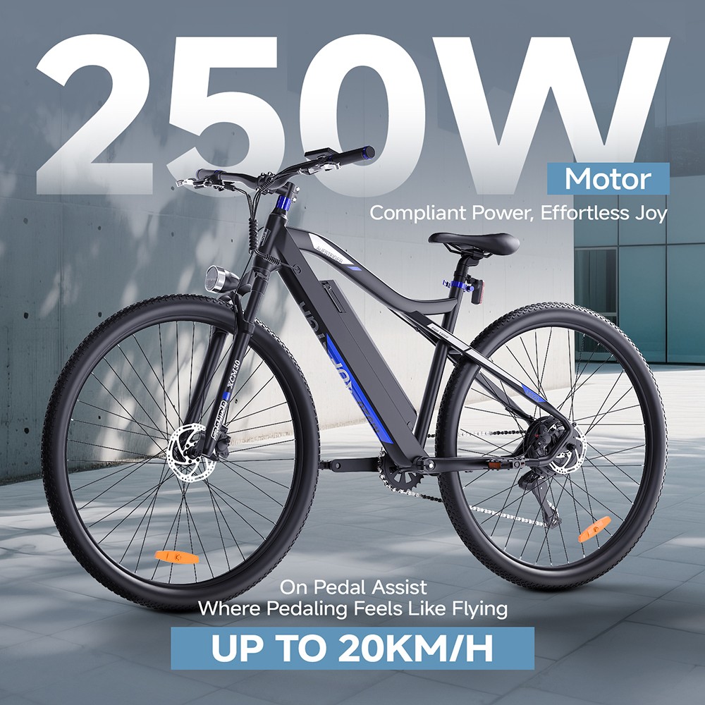 M920 Electric Bike 250W Motor 36V 13Ah Battery 27 5 inch Tires 25km/h Max Speed 60km Range Front