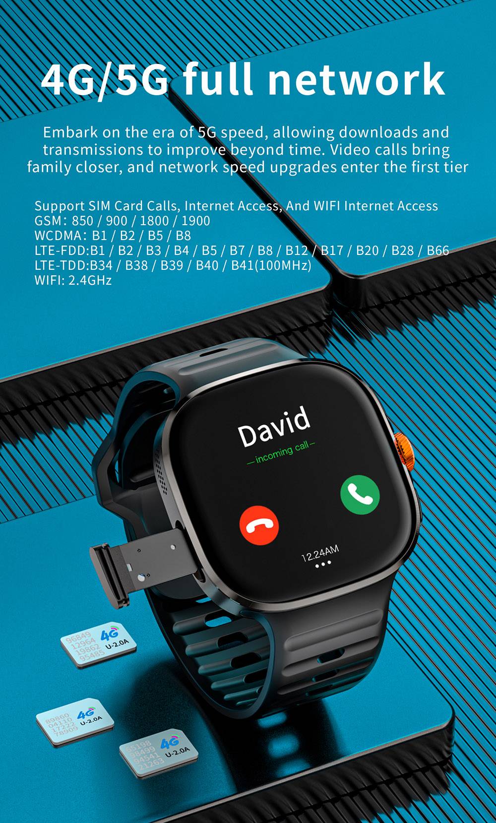 LOKMAT APPLLP 6 MAX Smartwatch 3GB RAM 32GB ROM 2 16 inch AMOLED Screen Supports 4G/5G LTE GPS Positioning