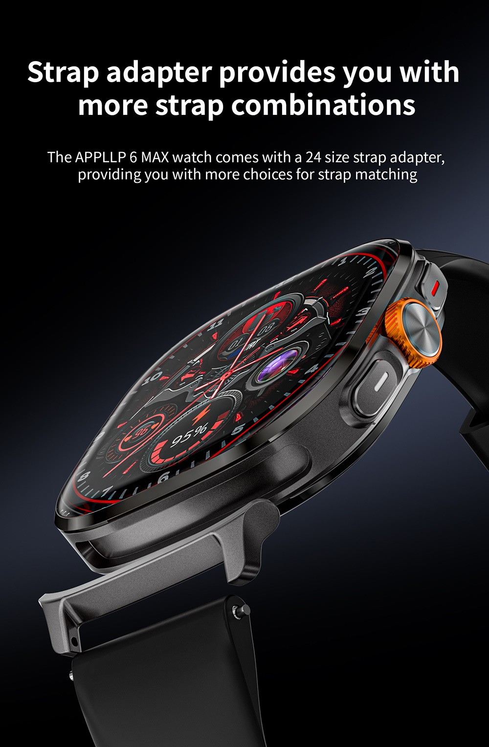 LOKMAT APPLLP 6 MAX Smartwatch 3GB RAM 32GB ROM 2 16 inch AMOLED Screen Supports 4G/5G LTE GPS Positioning