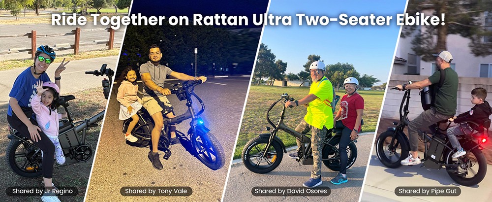 RATTAN LM Ultra Electric Bike  1000W Motor  48V 40 5Ah Battery  20*4 inch Tires  50km/h Max Speed  190km Max Range  Hydraulic B